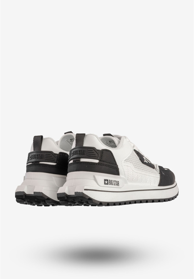 Sneakersy Damskie BIG STAR Buty Sportowe Biało Czarne RR274A223