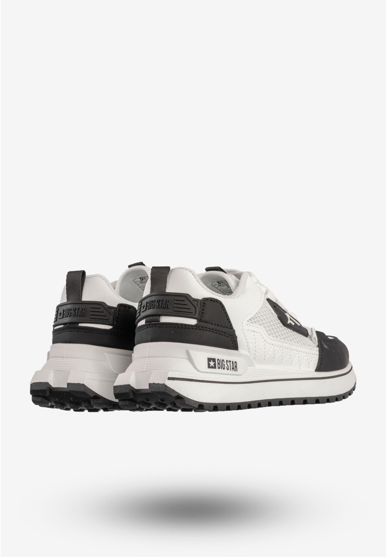 Sneakersy Damskie BIG STAR Buty Sportowe Biało Czarne RR274A223