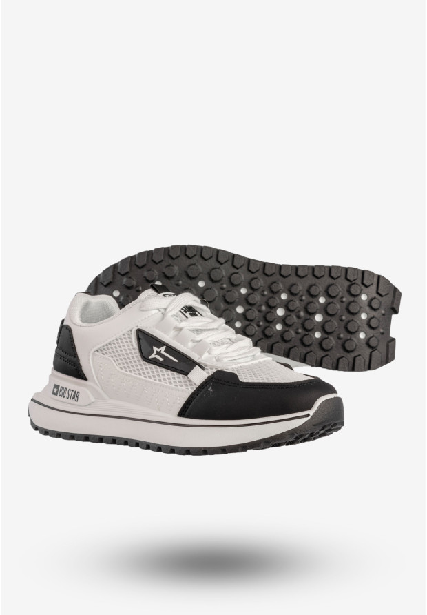 Sneakersy Damskie BIG STAR Buty Sportowe Biało Czarne RR274A223