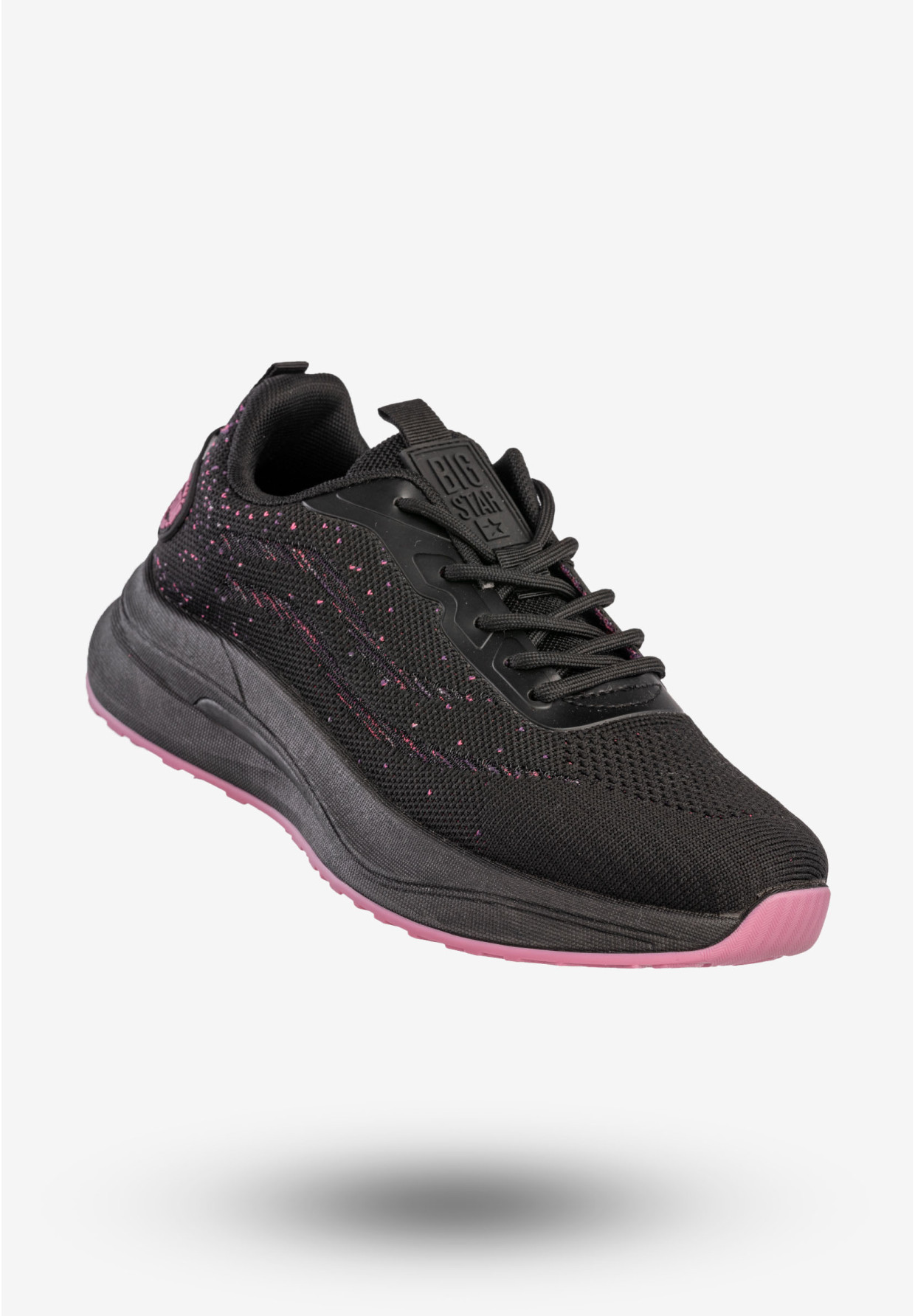 Sneakersy Damskie BIG STAR Buty Sportowe Do Biegania Czarne RR274523