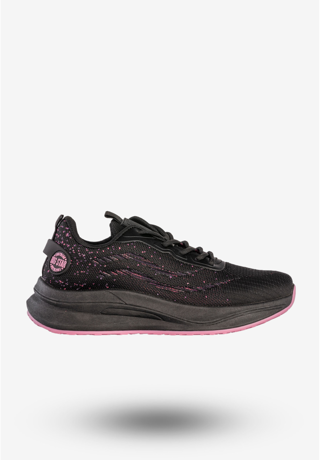 Sneakersy Damskie BIG STAR Buty Sportowe Do Biegania Czarne RR274523