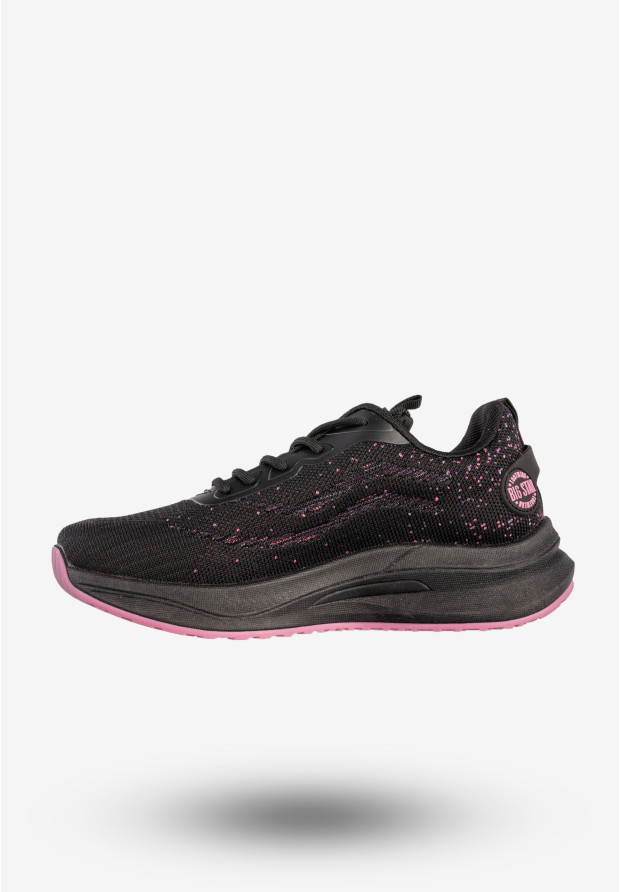 Sneakersy Damskie BIG STAR Buty Sportowe Do Biegania Czarne RR274523