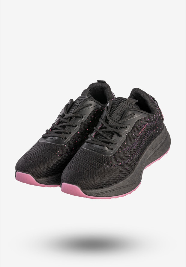 Sneakersy Damskie BIG STAR Buty Sportowe Do Biegania Czarne RR274523