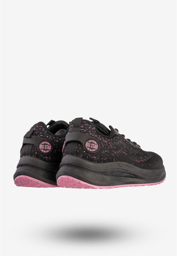 Sneakersy Damskie BIG STAR Buty Sportowe Do Biegania Czarne RR274523