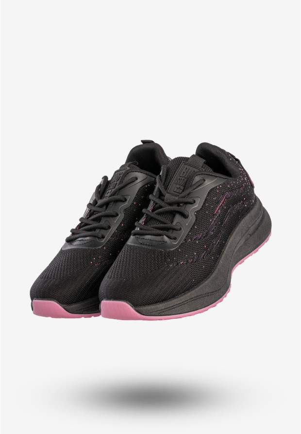 Sneakersy Damskie BIG STAR Buty Sportowe Do Biegania Czarne RR274523
