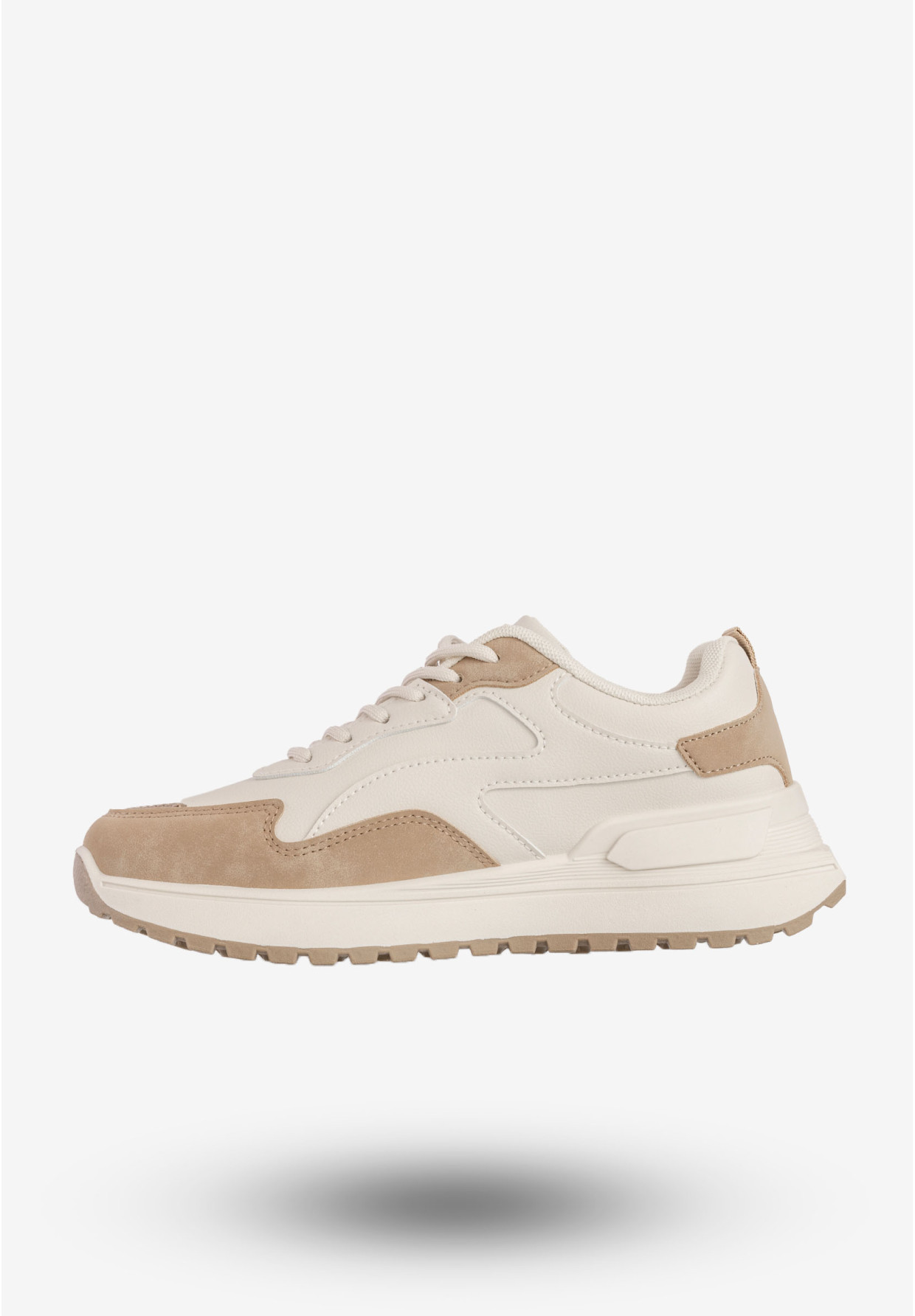 Sneakersy Damskie BIG STAR Buty Sportowe Beżowe RR274A216