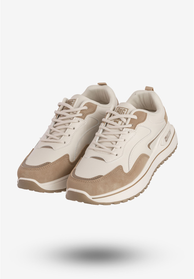 Sneakersy Damskie BIG STAR Buty Sportowe Beżowe RR274A216