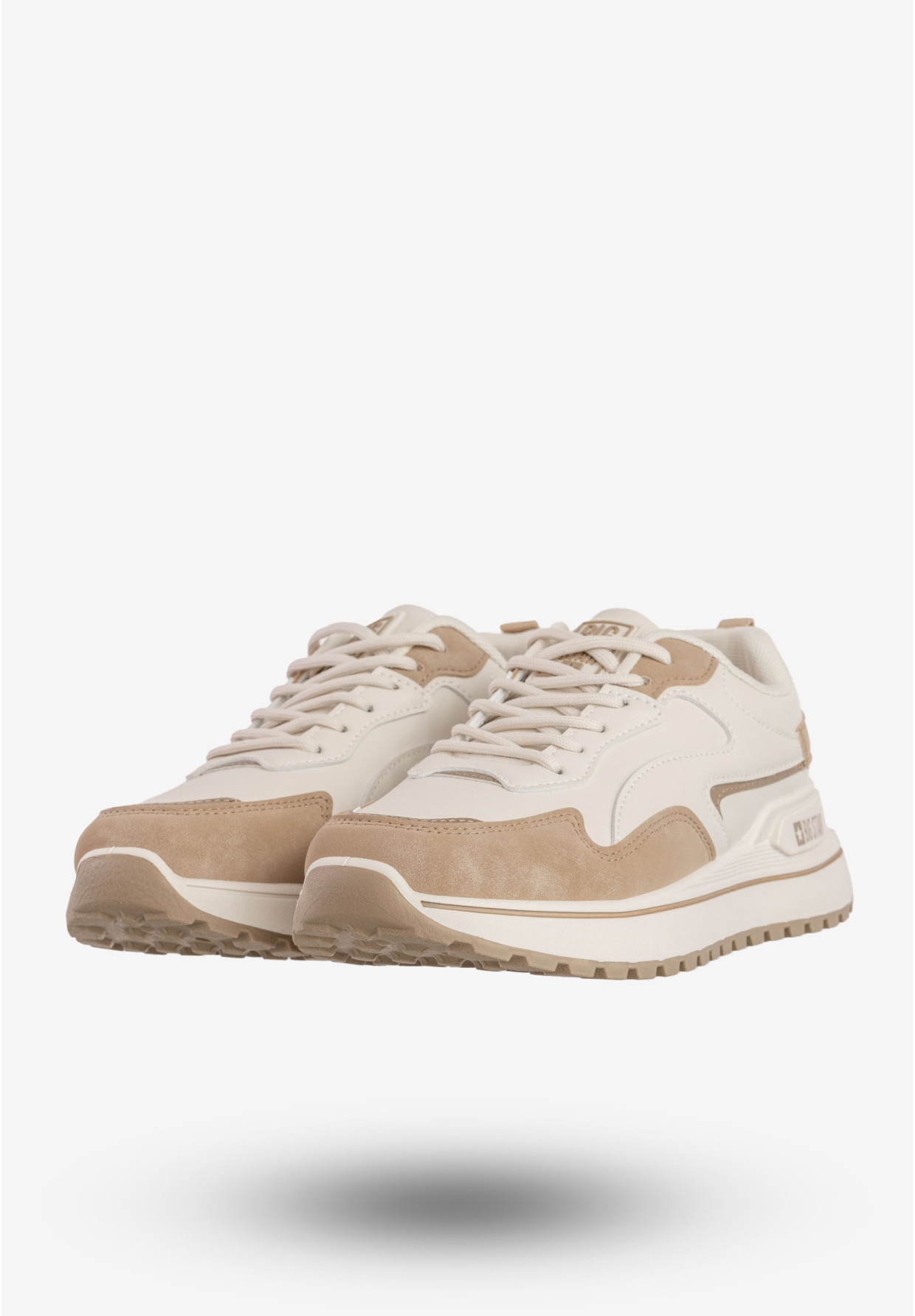 Sneakersy Damskie BIG STAR Buty Sportowe Beżowe RR274A216