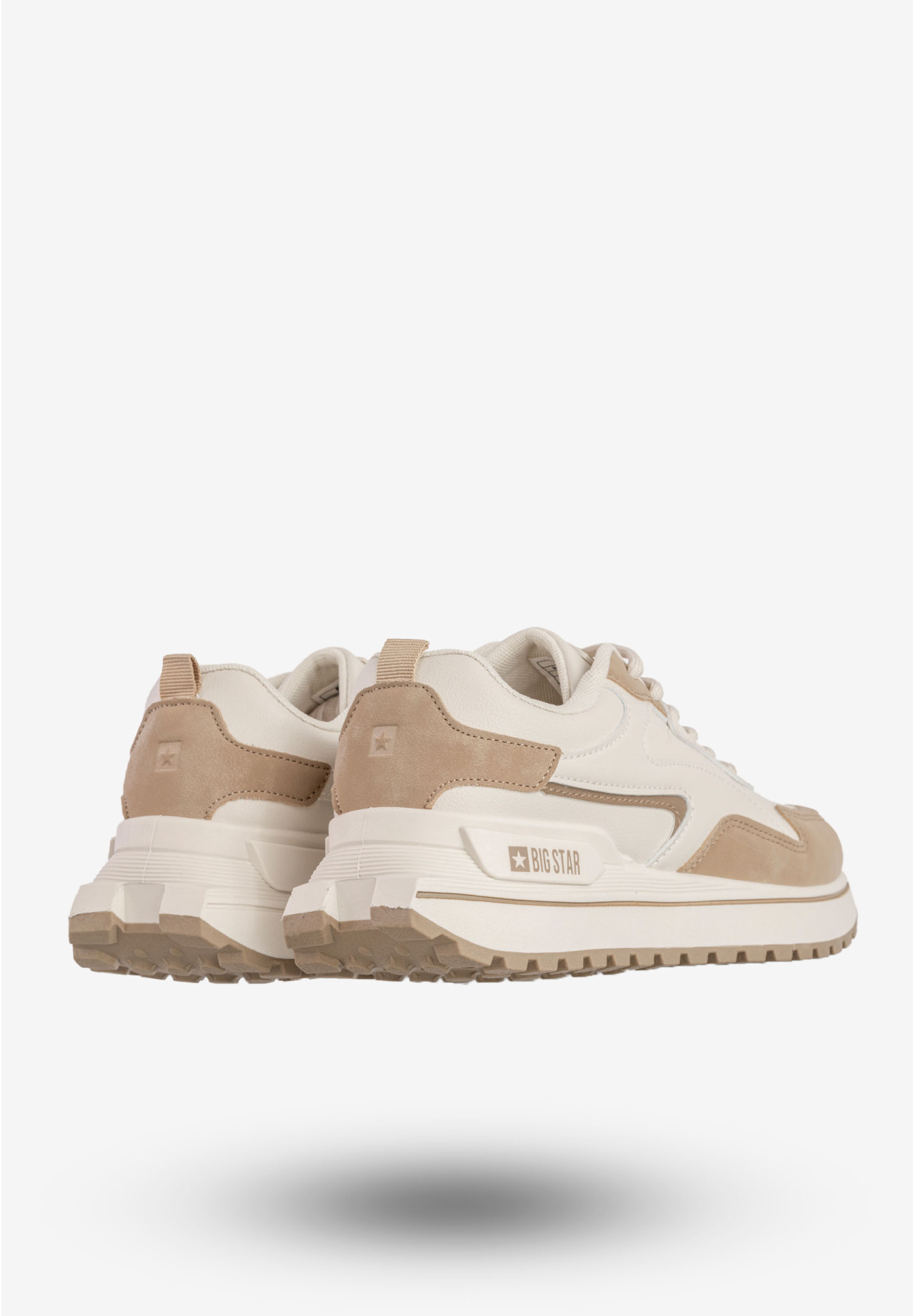 Sneakersy Damskie BIG STAR Buty Sportowe Beżowe RR274A216