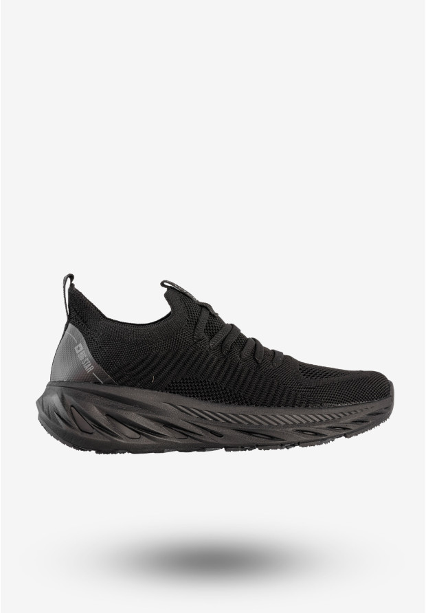 Sneakersy Damskie BIG STAR Buty Wsuwane Sportowe Czarne RR274A132