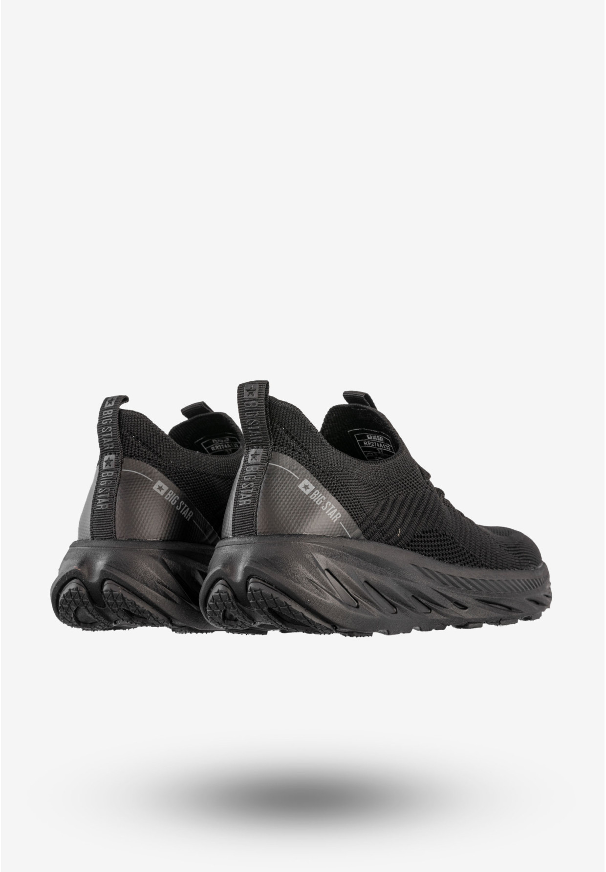 Sneakersy Damskie BIG STAR Buty Wsuwane Sportowe Czarne RR274A132