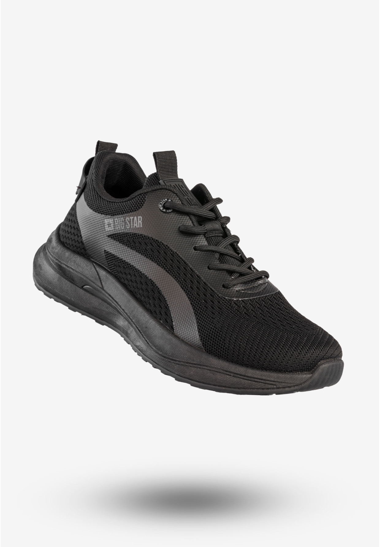 Sneakersy Męskie BIG STAR Buty Sportowe Do Biegania Czarne RR174273