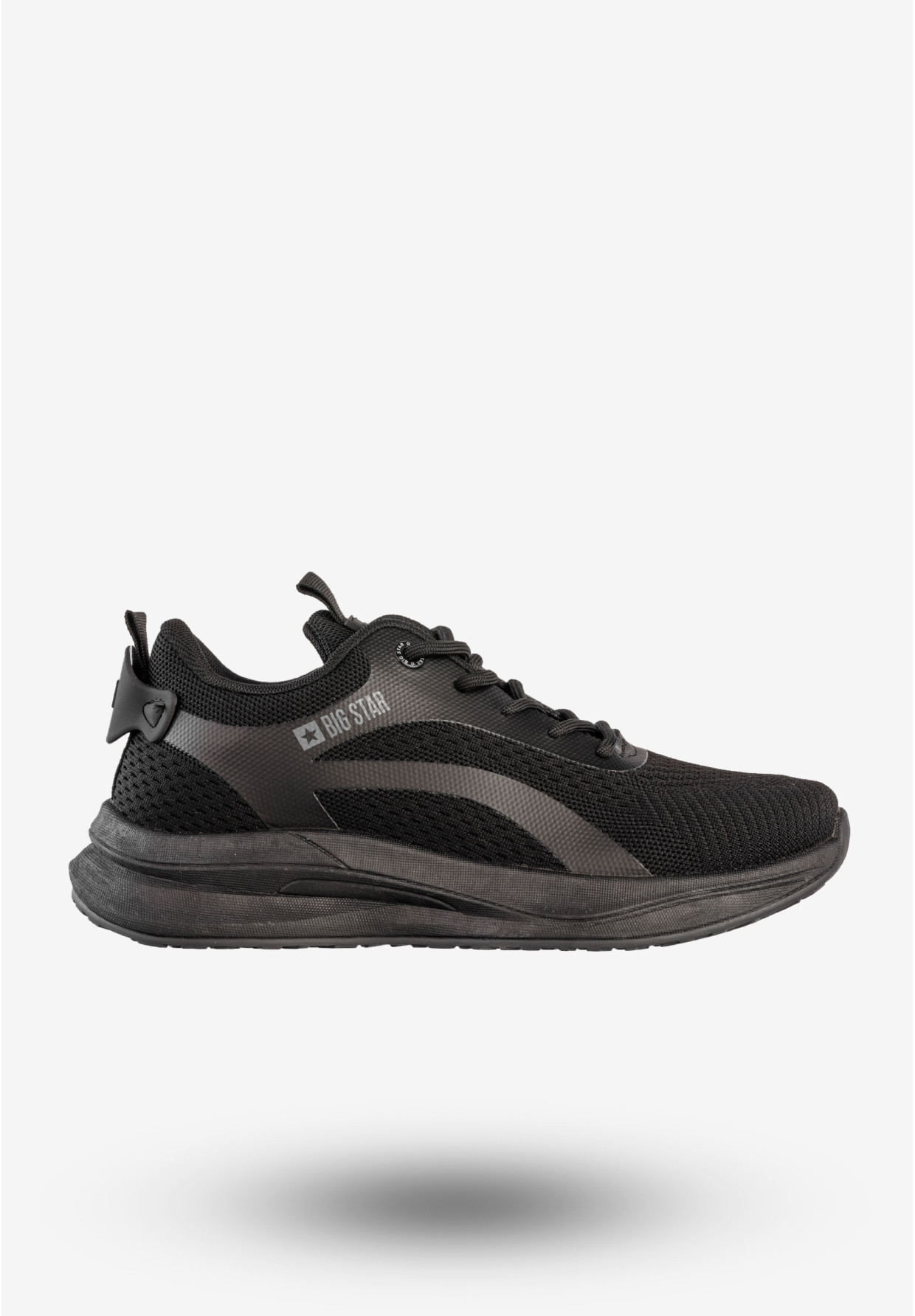 Sneakersy Męskie BIG STAR Buty Sportowe Do Biegania Czarne RR174273