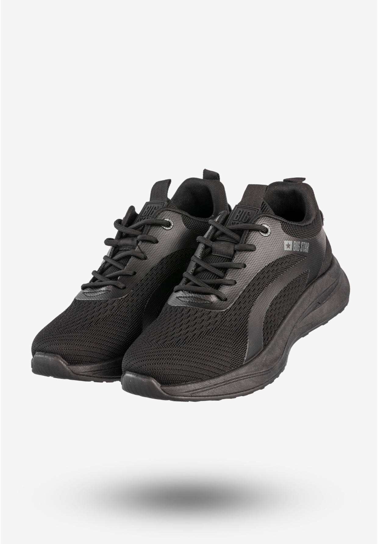 Sneakersy Męskie BIG STAR Buty Sportowe Do Biegania Czarne RR174273