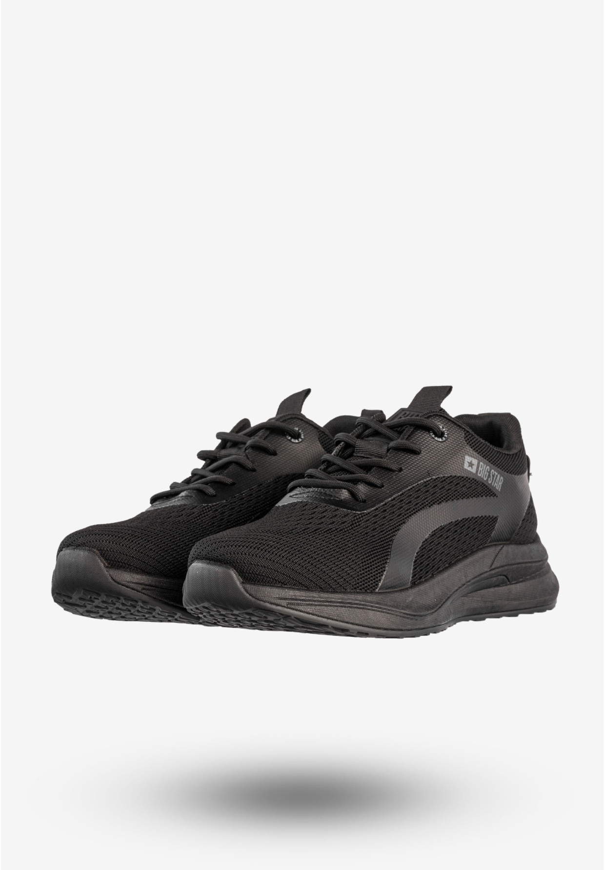 Sneakersy Męskie BIG STAR Buty Sportowe Do Biegania Czarne RR174273
