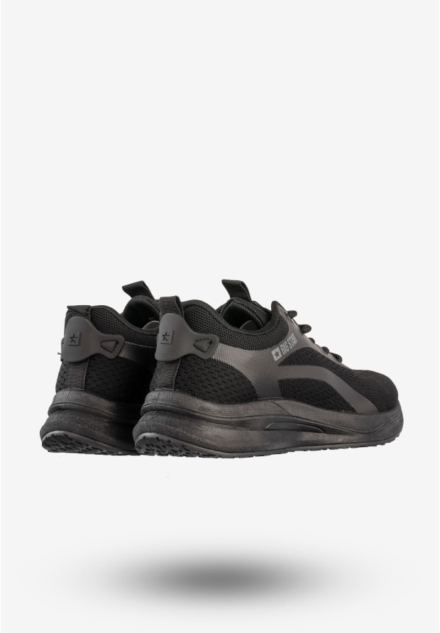 Sneakersy Męskie BIG STAR Buty Sportowe Do Biegania Czarne RR174273