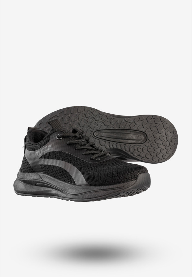 Sneakersy Męskie BIG STAR Buty Sportowe Do Biegania Czarne RR174273