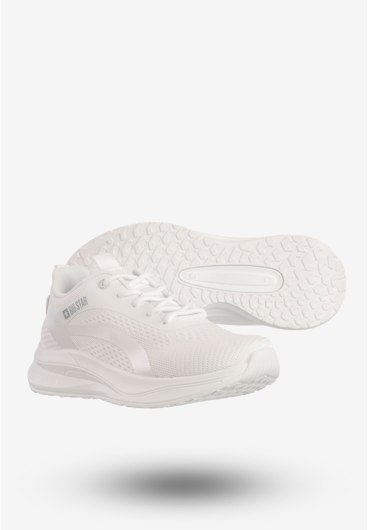 Sneakersy Męskie BIG STAR Buty Sportowe Do Biegania Białe RR174270