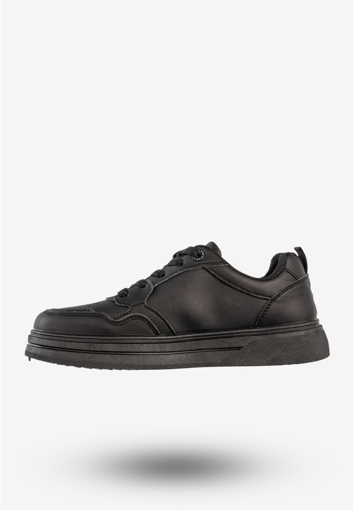 Sneakersy Męskie BIG STAR Ekoskóra Buty Sportowe Czarne RR174572