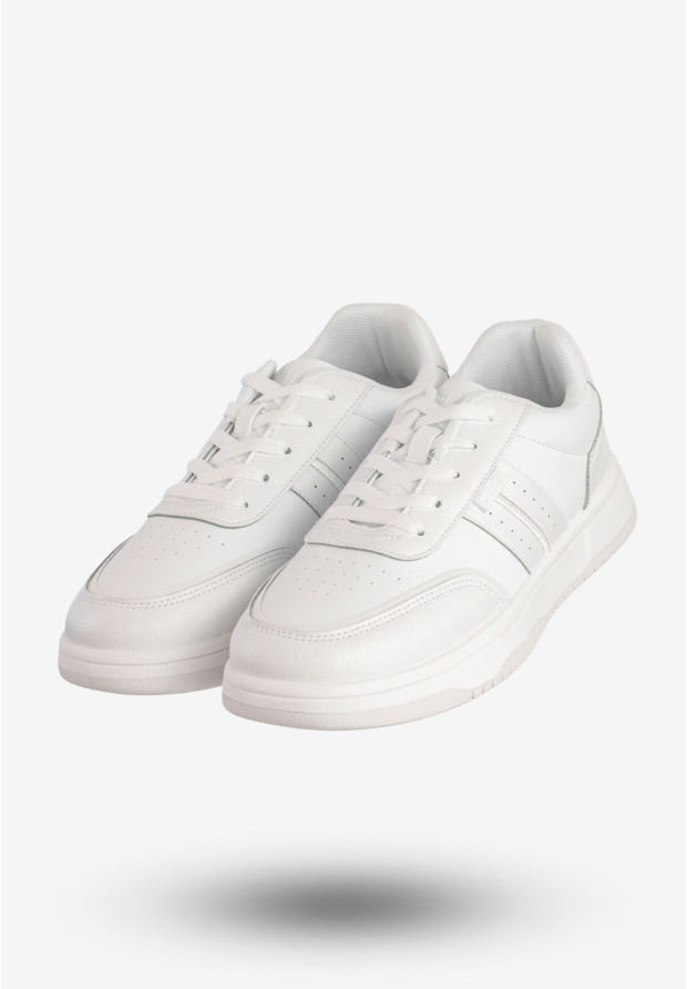 Sneakersy Męskie BIG STAR Buty Sportowe Hi-Poly System Białe RR174262