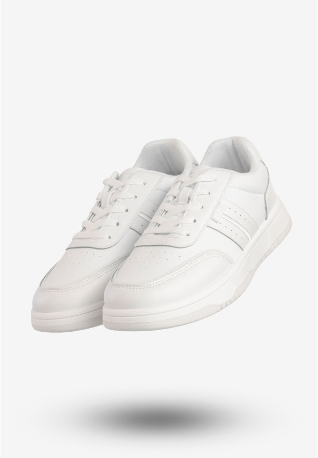 Sneakersy Męskie BIG STAR Buty Sportowe Hi-Poly System Białe RR174262