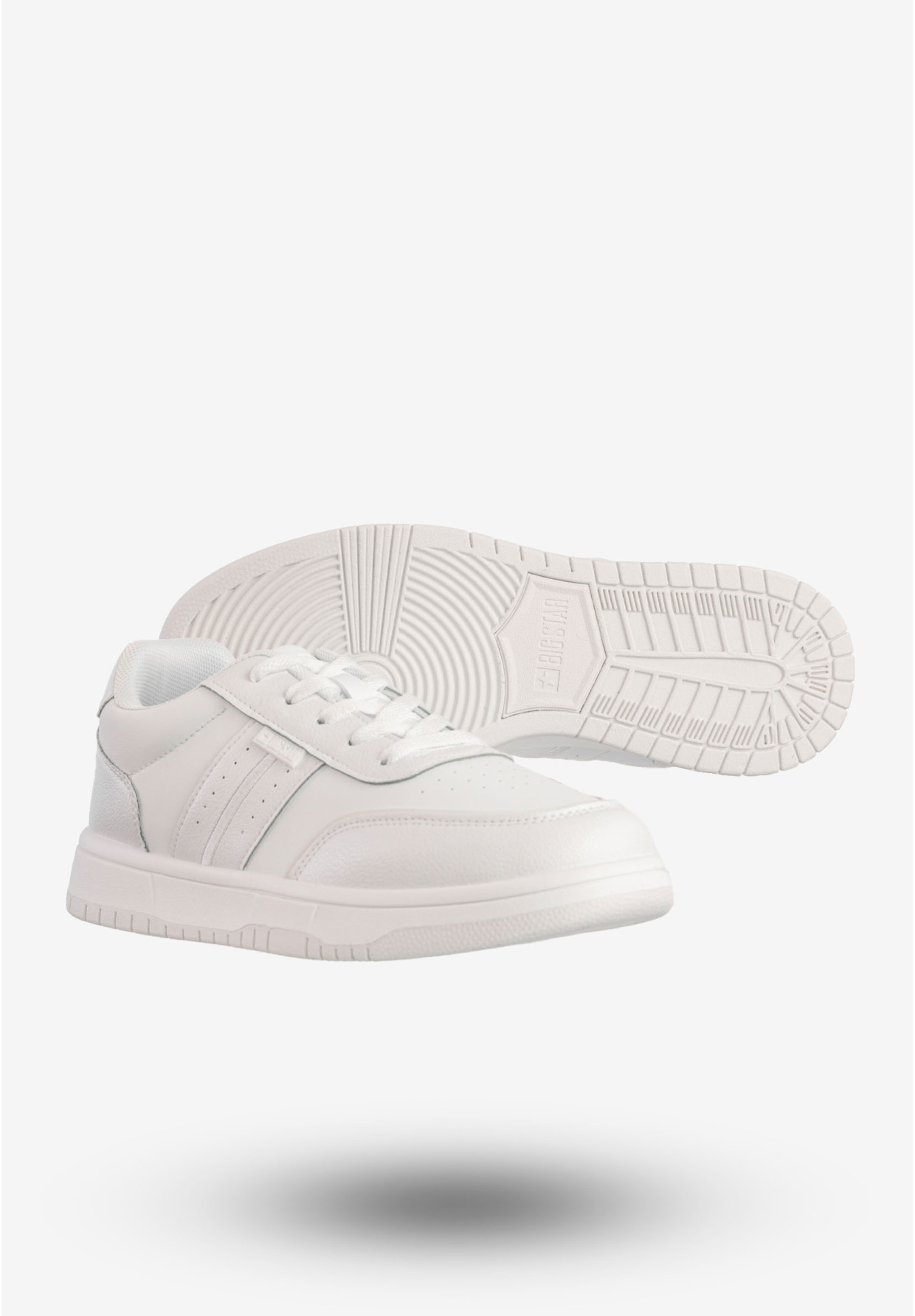 Sneakersy Męskie BIG STAR Buty Sportowe Hi-Poly System Białe RR174262