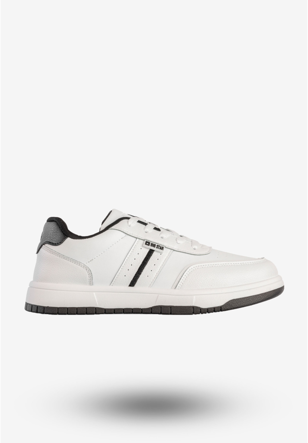 Sneakersy Męskie BIG STAR Buty Sportowe Hi-Poly System Biało Czarne RR174263