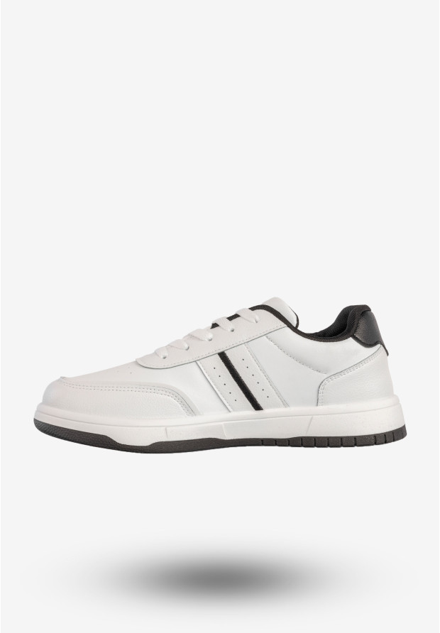 Sneakersy Męskie BIG STAR Buty Sportowe Hi-Poly System Biało Czarne RR174263