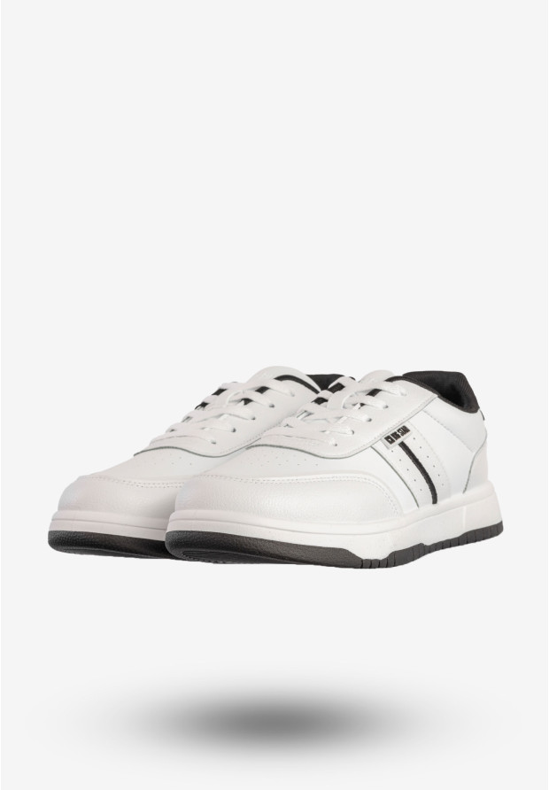 Sneakersy Męskie BIG STAR Buty Sportowe Hi-Poly System Biało Czarne RR174263