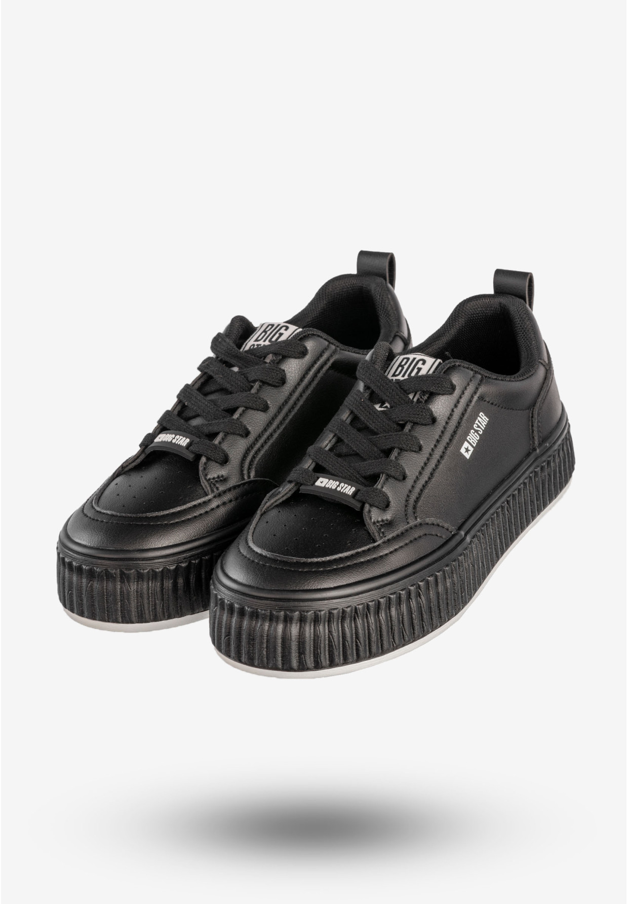 Sneakersy Damskie BIG STAR Buty Sportowe Trampki Czarne NN274255