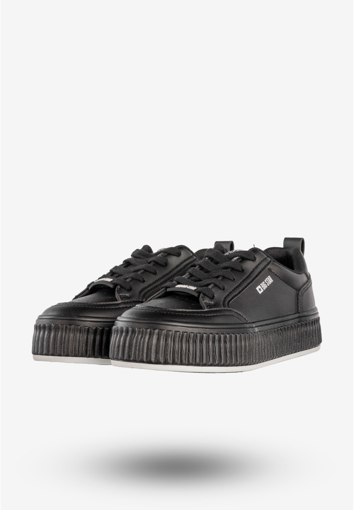 Sneakersy Damskie BIG STAR Buty Sportowe Trampki Czarne NN274255