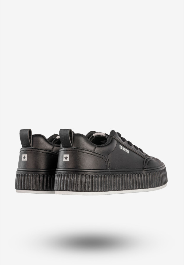 Sneakersy Damskie BIG STAR Buty Sportowe Trampki Czarne NN274255