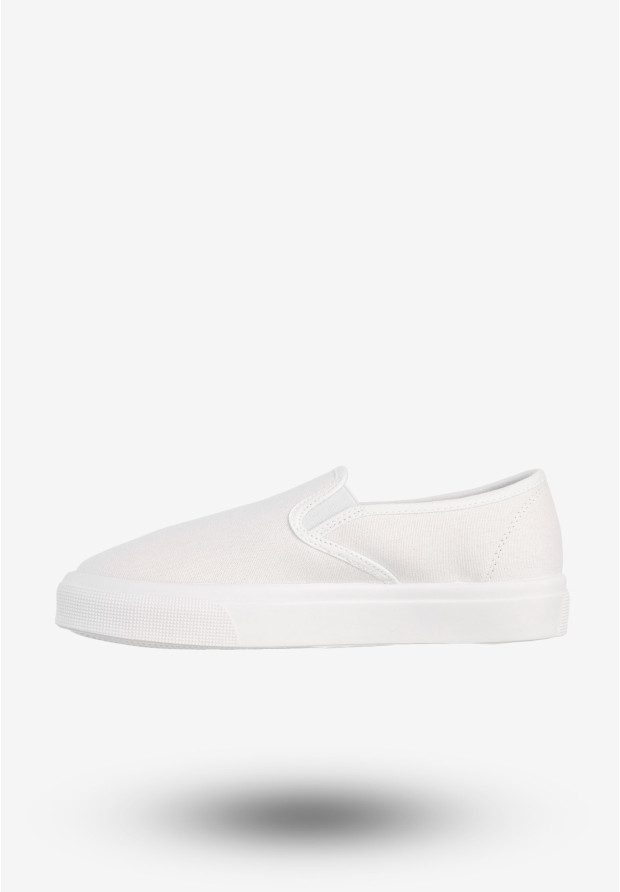 Tenisówki Damskie BIG STAR Buty Sportowe Wsuwane Białe NN274423