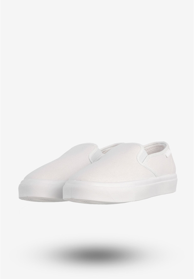Tenisówki Damskie BIG STAR Buty Sportowe Wsuwane Białe NN274423