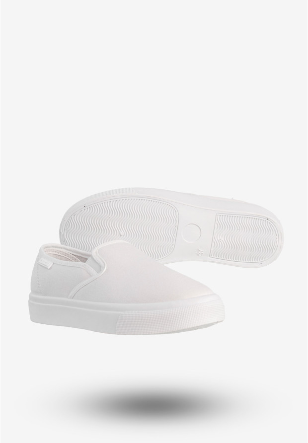 Tenisówki Damskie BIG STAR Buty Sportowe Wsuwane Białe NN274423