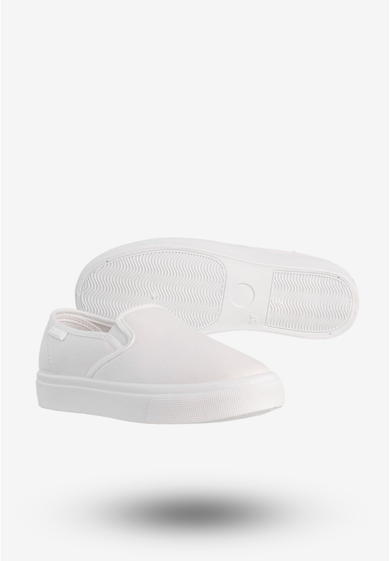 Tenisówki Damskie BIG STAR Buty Sportowe Wsuwane Białe NN274423