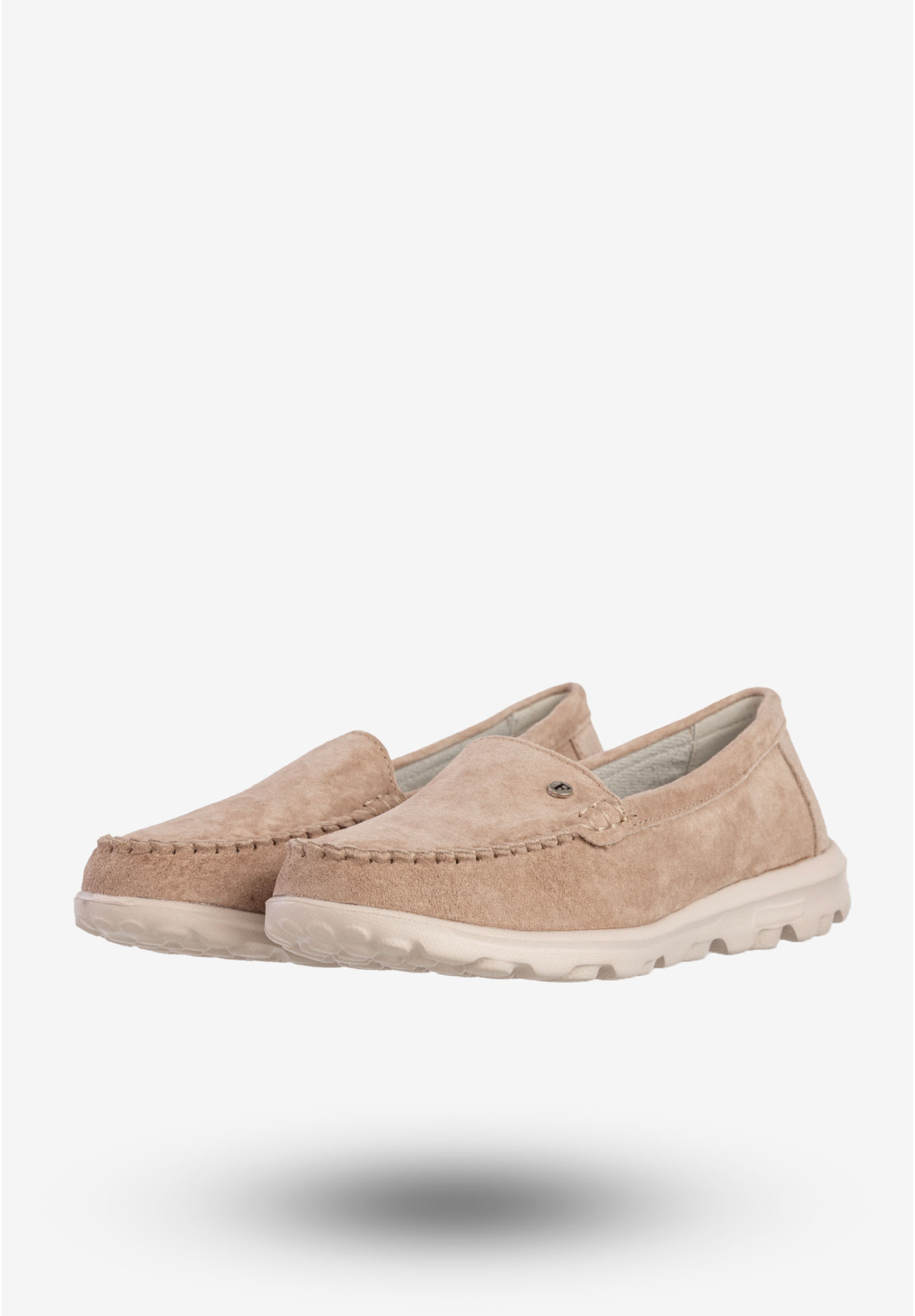 Mokasyny Damskie Skórzane Buty Półbuty Beżowe Filippo DP6751/25BE