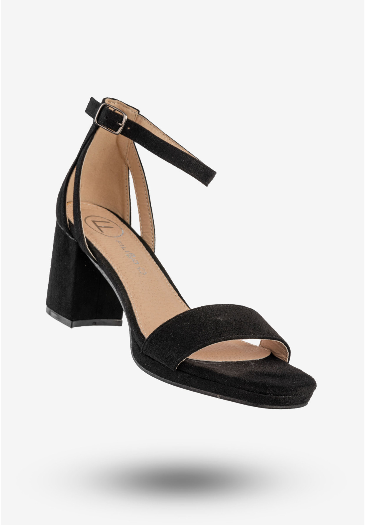 Sandały Damskie Klasyczne Buty Na Słupku Czarne Filippo DS4488/23BK