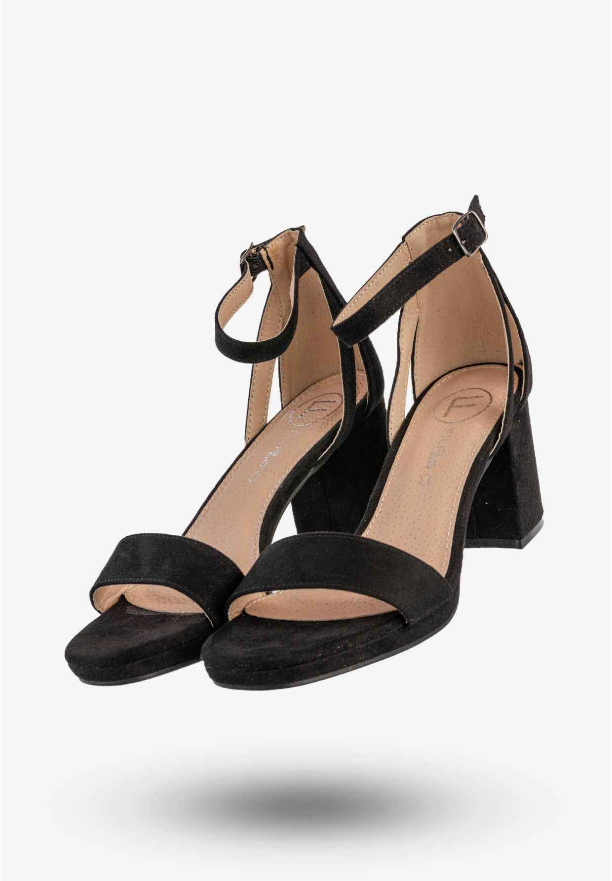 Sandały Damskie Klasyczne Buty Na Słupku Czarne Filippo DS4488/23BK