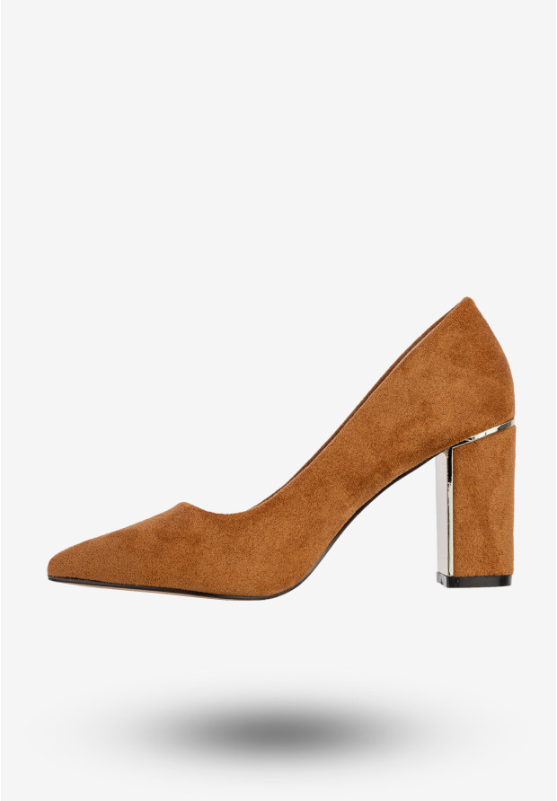 Czółenka Damskie Eleganckie Buty Na Słupku Camel Goodin GD-OG-100