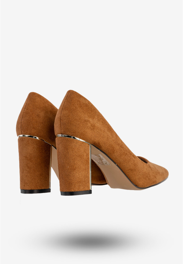 Czółenka Damskie Eleganckie Buty Na Słupku Camel Goodin GD-OG-100