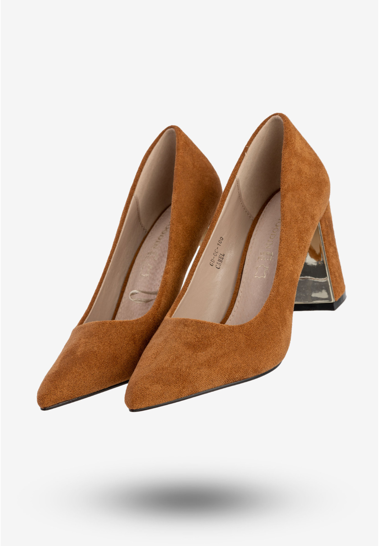 Czółenka Damskie Eleganckie Buty Na Słupku Camel Goodin GD-OG-100