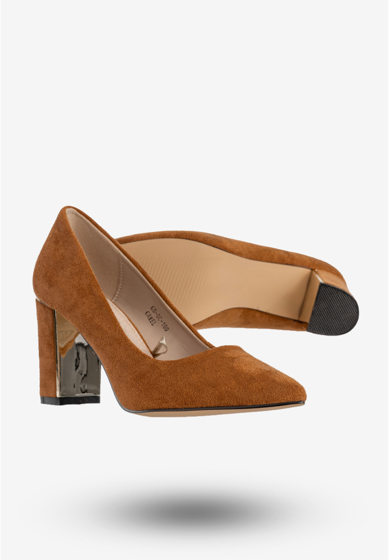 Czółenka Damskie Eleganckie Buty Na Słupku Camel Goodin GD-OG-100