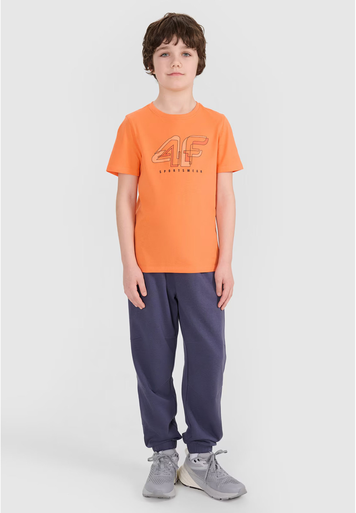 Koszulka Chłopięca 4F T-shirt Pomarańczowa 4FJRSS24TTSHM2219