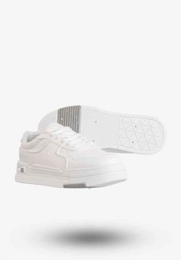 Sneakersy Damskie BIG STAR Sportowe Buty Na Platformie Białe RR274A310
