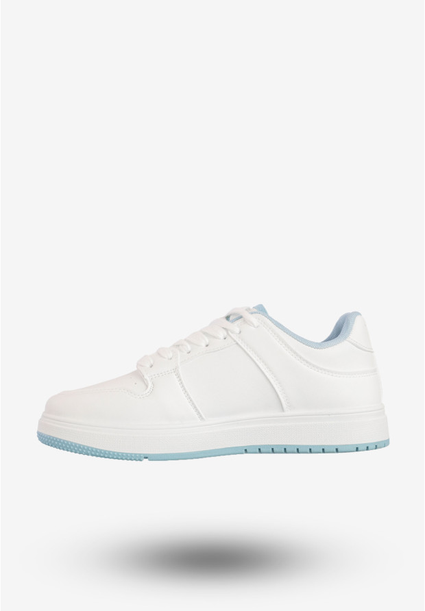 Sneakersy Damskie BIG STAR Sportowe Buty Biało Niebieskie RR274A244