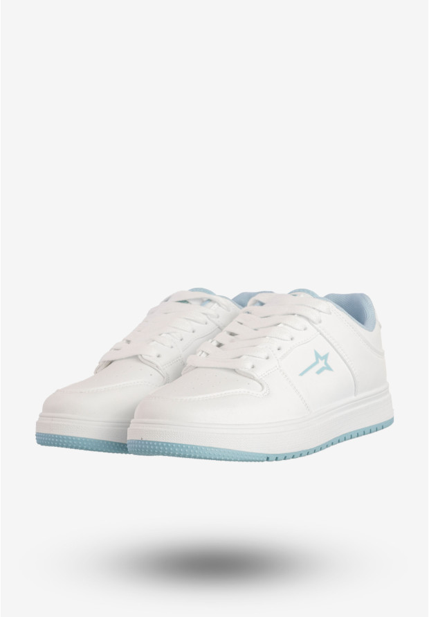 Sneakersy Damskie BIG STAR Sportowe Buty Biało Niebieskie RR274A244
