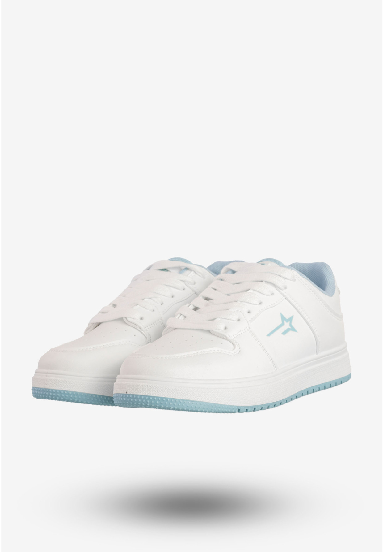 Sneakersy Damskie BIG STAR Sportowe Buty Biało Niebieskie RR274A244