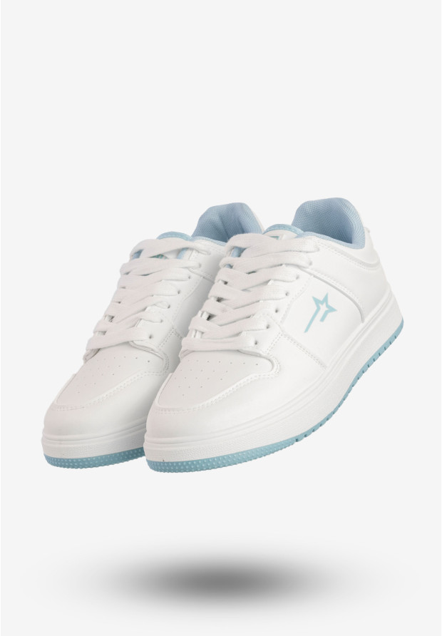 Sneakersy Damskie BIG STAR Sportowe Buty Biało Niebieskie RR274A244