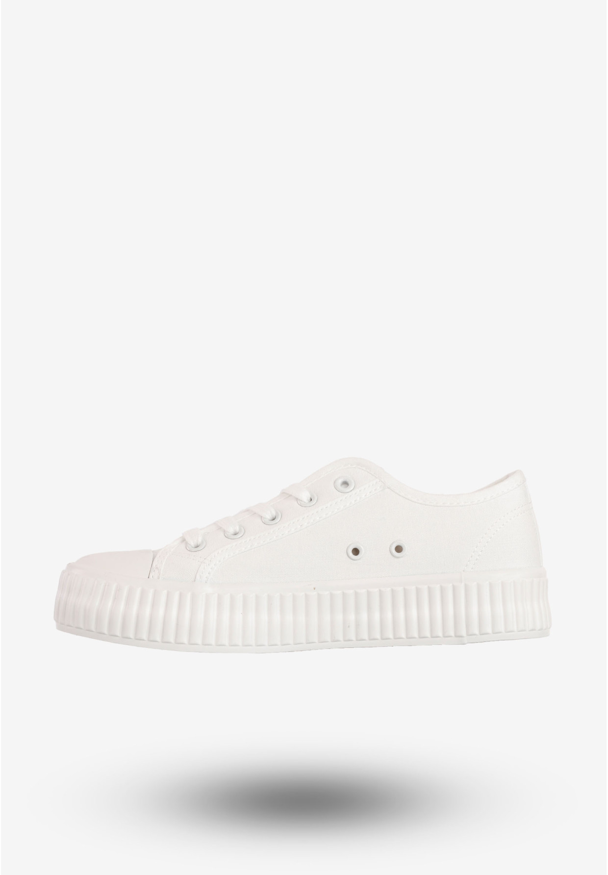 Trampki Damskie BIG STAR Sportowe Buty Na Platformie Białe RR274776